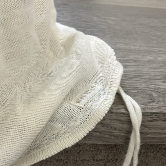 Life Blue Willi’s  Cream Linen & cotton tank with side Ruching . - Picture 6 of 10